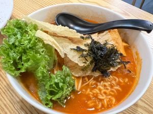 Kimchi ramen  at So Green in East Singapore