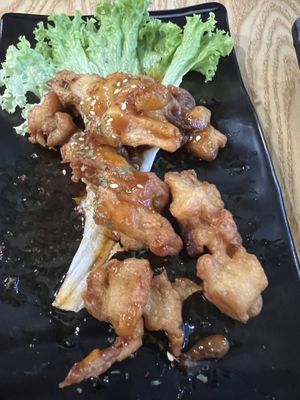 BBQ fried mushrooms  at So Green in East Singapore