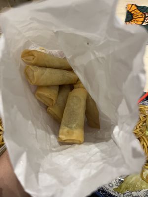 Vegetable spring rolls   at Rainbow Chinese Takeaway in Poole