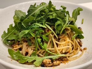 Mushroom aglio olio at iVegan 爱素 - Katong in Central Singapore