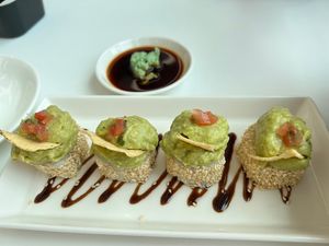 Avocado maki- yummy!   at iVegan 爱素 - Katong in Central Singapore