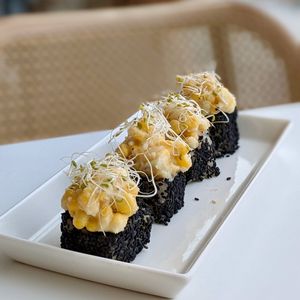 Corn Cucumber Maki at iVegan 爱素 - Katong in Central Singapore
