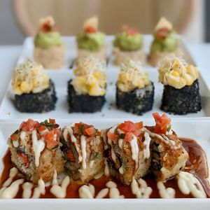 Sushi at iVegan 爱素 - Katong in Central Singapore