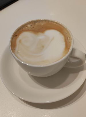 Cappuccino - drink/dessert for set meal at iVegan 爱素 - Katong in Central Singapore