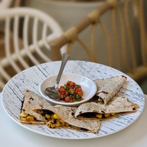 Quesadilla at iVegan 爱素 - Katong in Central Singapore