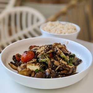 Stir Fried Mixed Mushrooms at iVegan 爱素 - Katong in Central Singapore