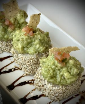 Guacamole Maki  at iVegan 爱素 - Katong in Central Singapore