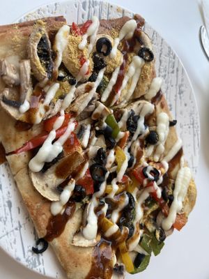 Bbq pizza!   at iVegan 爱素 - Katong in Central Singapore