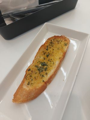 Garlic bread for a dollar at iVegan 爱素 - Katong in Central Singapore