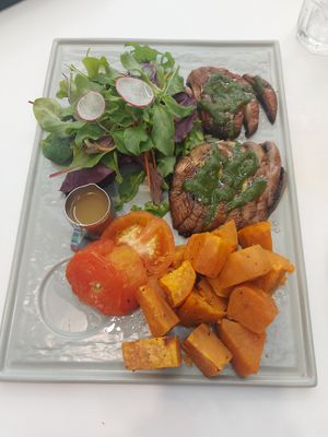 Portobello steak at iVegan 爱素 - Katong in Central Singapore