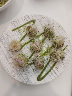 Mushroom scallops at iVegan 爱素 - Katong in Central Singapore