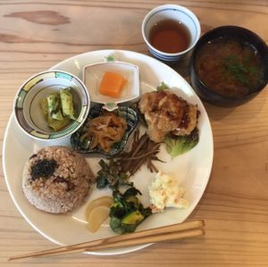 Lunch set~ at Life Gallery in Oita