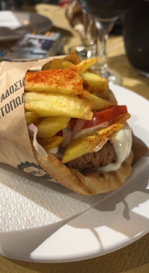 Vegan pitta   at Kokos Pitta in Lefkada