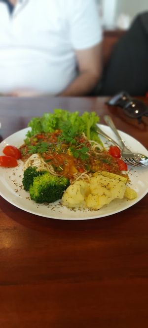 Jain Vegab Tomato Pasta at Nhà Hàng Chay NẤM in Phu Quoc