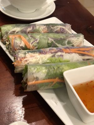 Spring rolls  at Nhà Hàng Chay NẤM in Phu Quoc