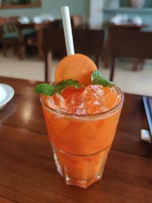 Carrot juice at Nhà Hàng Chay NẤM in Phu Quoc