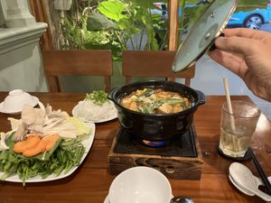 hot pot (small !!)  at Nhà Hàng Chay NẤM in Phu Quoc