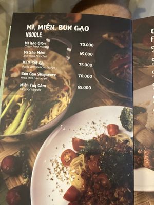 menu  at Nhà Hàng Chay NẤM in Phu Quoc