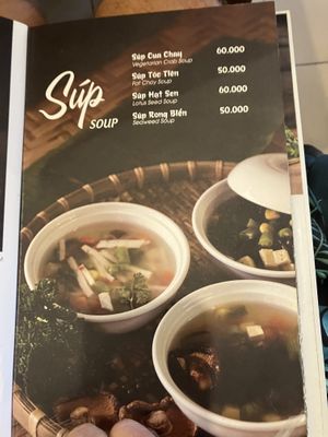 menu  at Nhà Hàng Chay NẤM in Phu Quoc