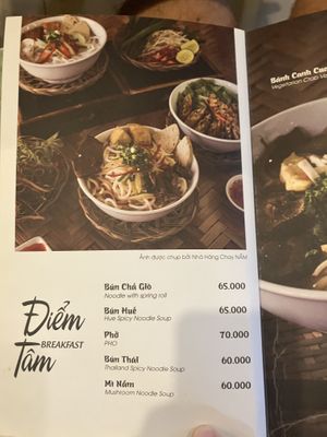 menu  at Nhà Hàng Chay NẤM in Phu Quoc