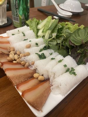 Pork wrappers  at Nhà Hàng Chay NẤM in Phu Quoc