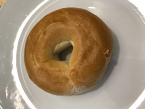 plain bagel, add Guac, cream cheese, margarine or butter at Bay Cafe in Provincetown