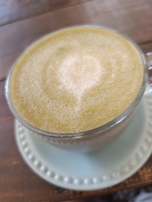 Matcha at Musabbaha Vegan Bakery in Puebla