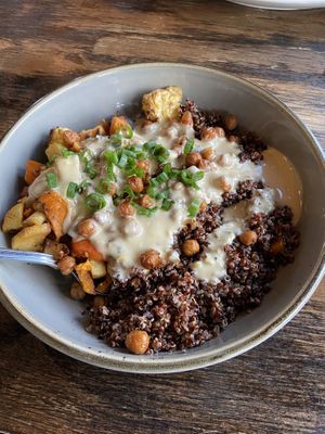 Lemon Tahini Grain Bowl  at Iron Bay Restaurant & Drinkery in Marquette