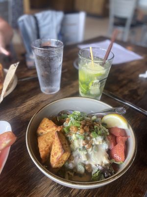 Iron Bay Restaurant - Lemon Tahini Grain Bowl  at Iron Bay Restaurant & Drinkery in Marquette