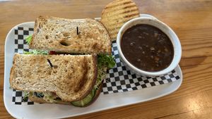 Vegan Chickpea Sandwich w/ Soup  at Graze in Kennewick