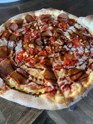 Vegan pizza   at Playa Pizza in Windermere