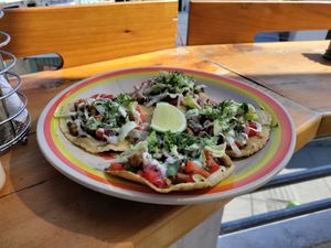 'Beef' tacos at Zen Eats in San Marcos La Laguna