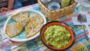 Quesadillas  at Zen Eats in San Marcos La Laguna