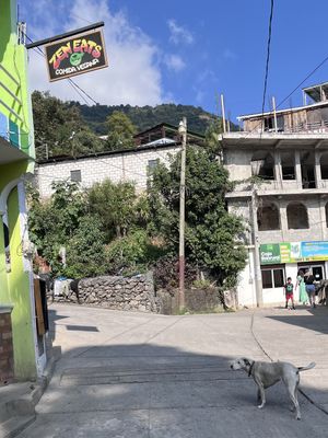 Outside  at Zen Eats in San Marcos La Laguna