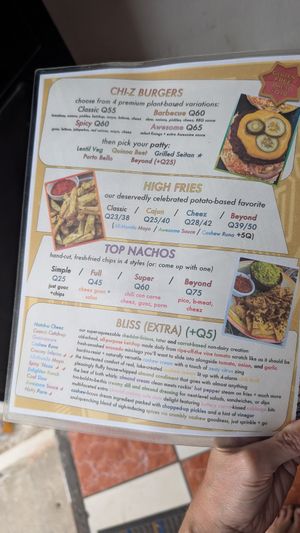 Menu March 2025 at Zen Eats in San Marcos La Laguna