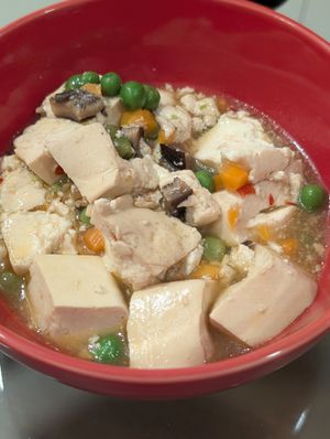 Mapo tofu at Combitos Restaurante Vegetariano - Villamorra in Asuncion