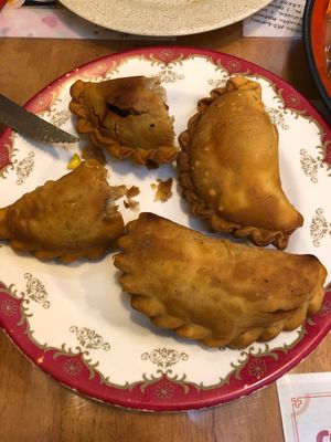 Empanadas de soja (soy empanadas) at Combitos Restaurante Vegetariano - Villamorra in Asuncion