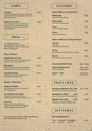  at Ortica Italian Plant Based in Urmston