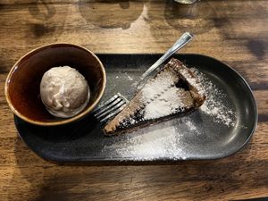 Dessert at Ortica Italian Plant Based in Urmston