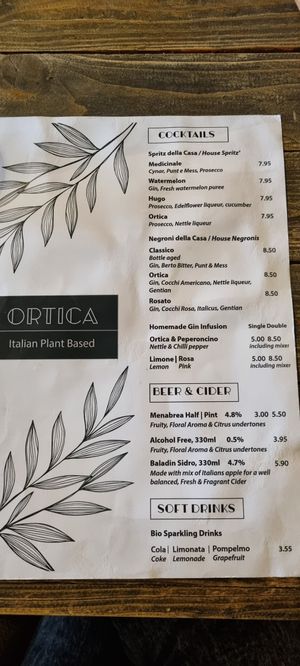  at Ortica Italian Plant Based in Urmston