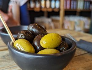 Olives! at Ortica Italian Plant Based in Urmston