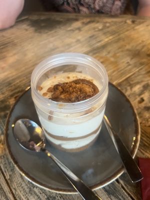 Biscoff cheesecake - this was so unbelievably tasty!!   at Ortica Italian Plant Based in Urmston