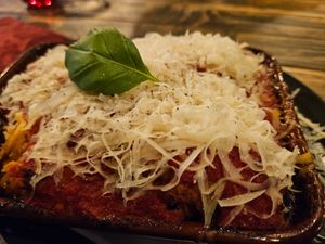 lasagne at Ortica Italian Plant Based in Urmston