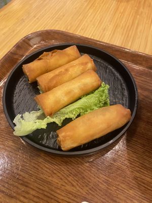 Spring rolls  at Greendot 绿一点 - Asia Square in Central Singapore