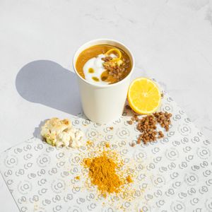 the unforgettable Lemony Lentils Soup - Dutch with an Indian touch at Greenrebel in The Hague