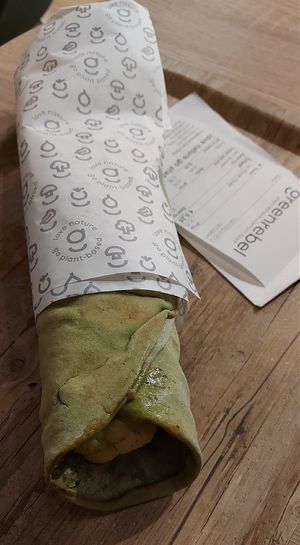 Cauliflower wrap at Greenrebel in The Hague