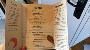 Kaart  at Floris - Restaurant Prins Hendrik in Oosterend