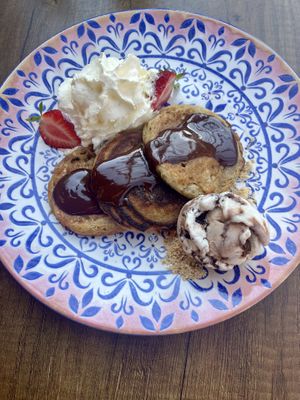 American pancakes  at Floris - Restaurant Prins Hendrik in Oosterend