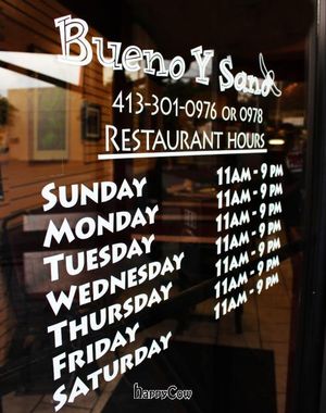 Springfield Bueno Hours of Operation at Bueno Y Sano in Springfield