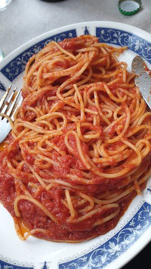 Pasta pomodoro at Ristorante L'Altamarea in Monterosso Al Mare